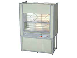 Вытяжной шкаф ПП.ШВВК.153.92.215 с дренажной системой для выпаривания кислот